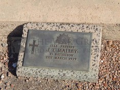 ROOKWOOD NECROPOLIS, SYDNEY - MALLEY, JOHN THOMAS